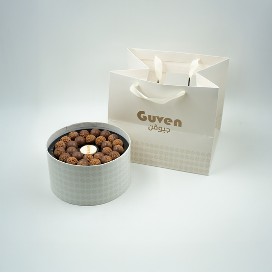Guven Circular Belgian Lotus Chocolate